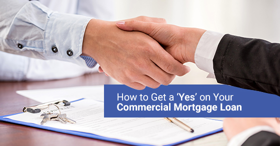 Handshake after getting commercial mortgage loan.