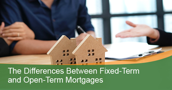Fixed-term and open-term mortgages